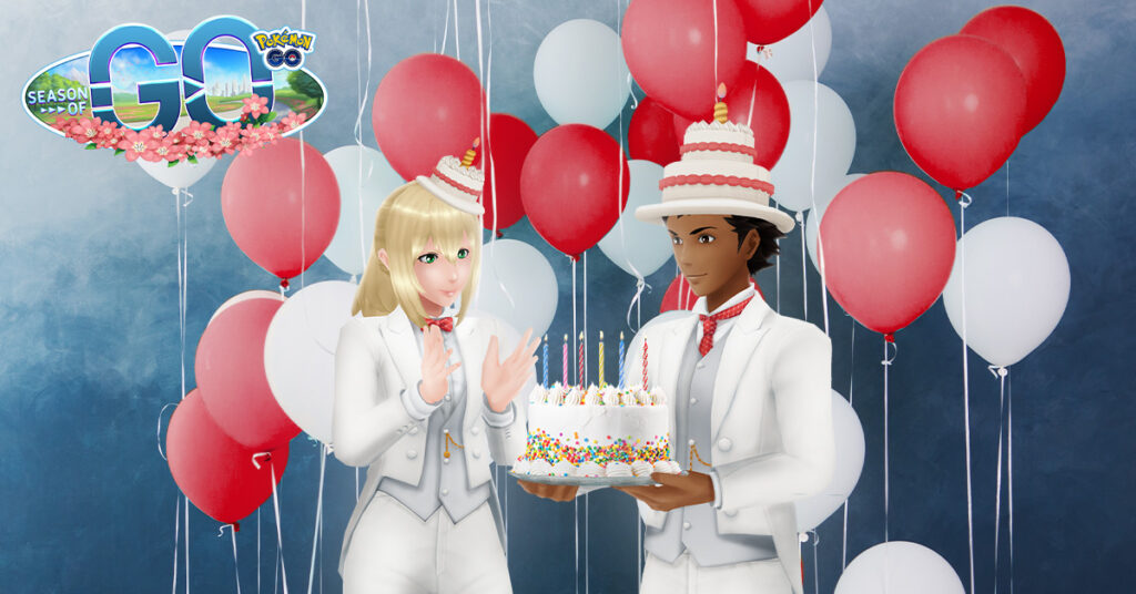 Pokémon GO Evento Aniversário Itens de avatar