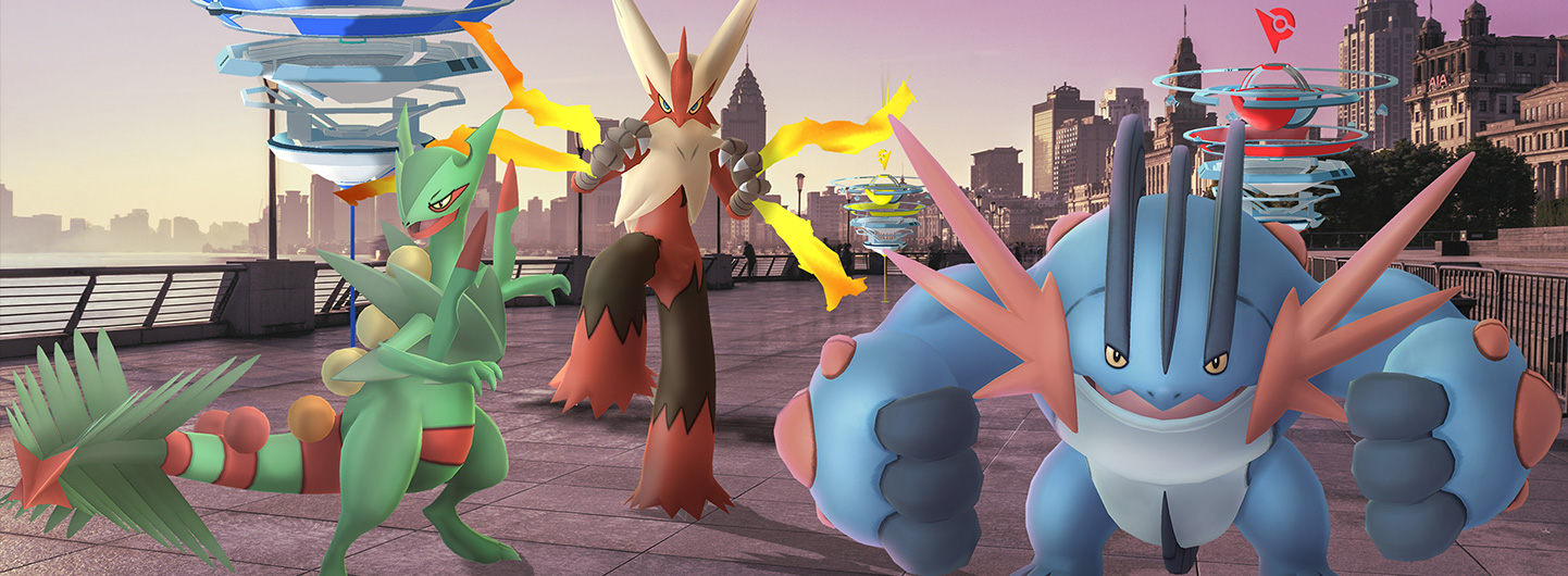 Jogada Excelente on X: Pokémon GO: O Dia de Megarreides de Hoenn contará  com o lançamento das Megaevoluções de Sceptile, Blaziken e Swampert. O  evento é gratuito para todos Treinadores, mas você