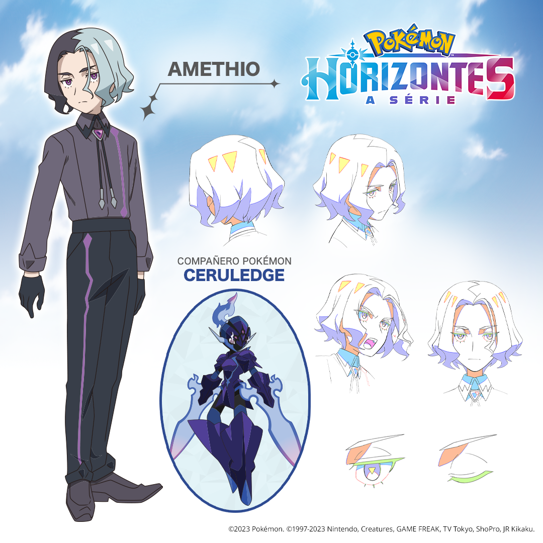 Imagem de apresentação de Amethio em Pokémon: Horizontes